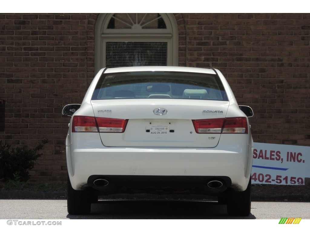 2007 Sonata SE V6 - Arctic White / Gray photo #33
