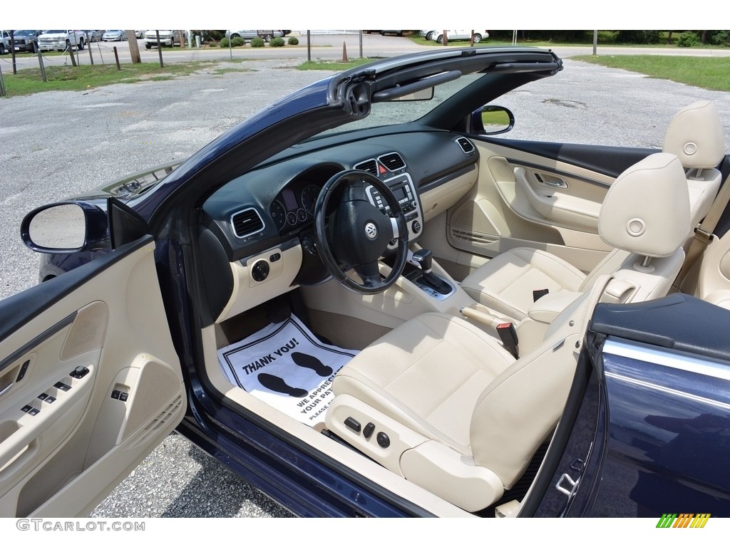 2008 Eos 2.0T - Eismeer Blue Metallic / Cornsilk Beige photo #21