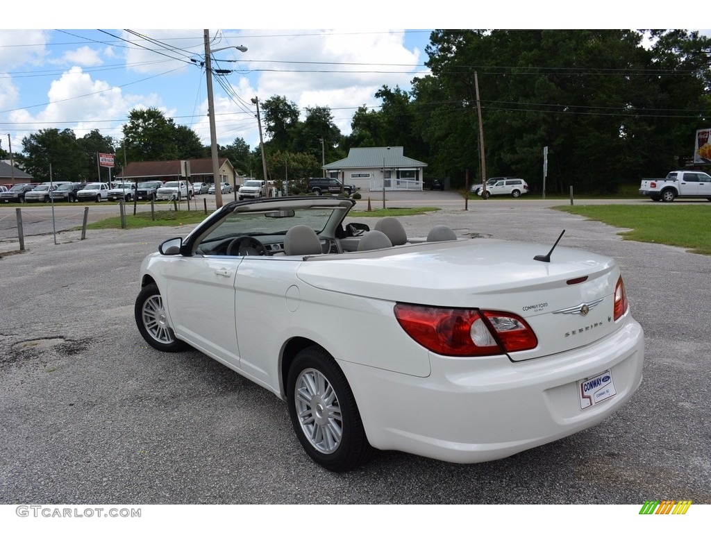 2008 Sebring LX Convertible - Stone White / Dark Slate Gray/Light Slate Gray photo #15