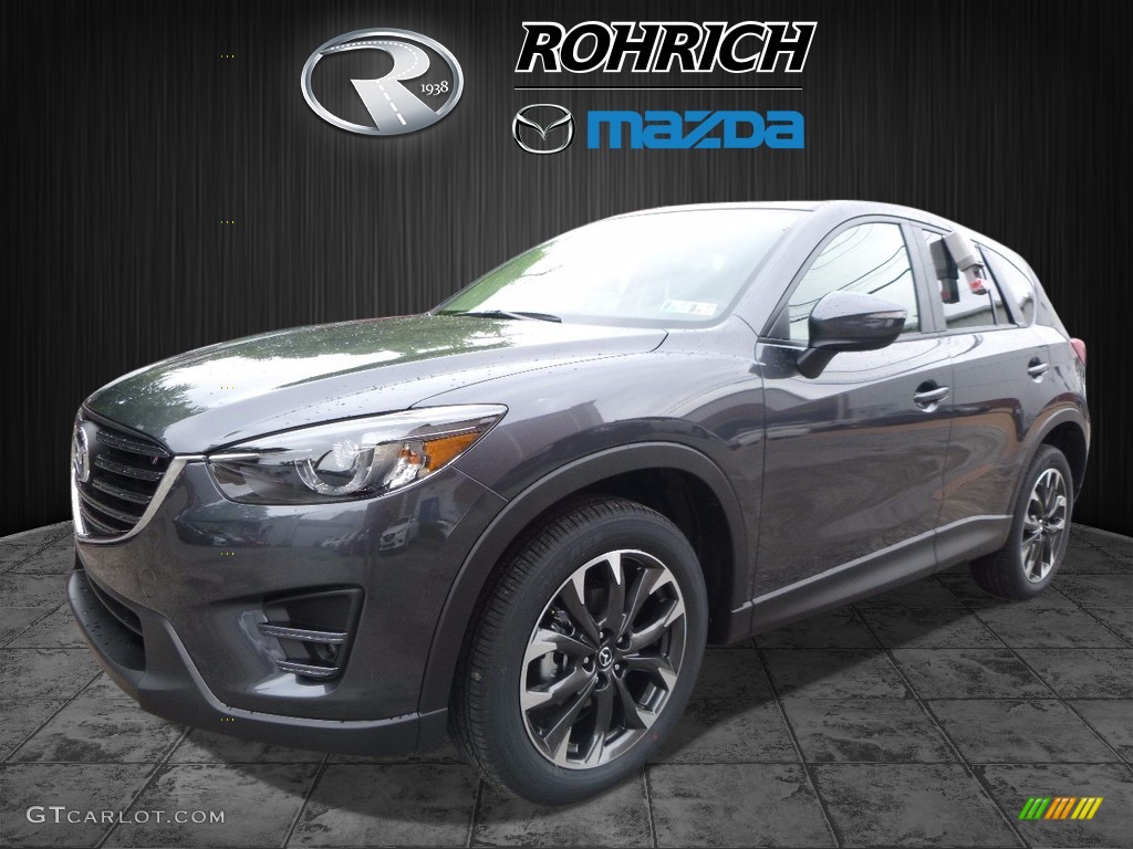 2016 CX-5 Grand Touring - Meteor Gray Mica / Black photo #4