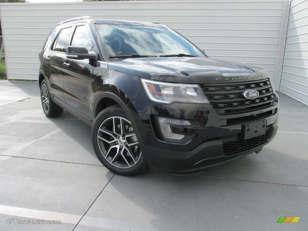 2017 Explorer Sport 4WD - Shadow Black / Ebony Black photo #2