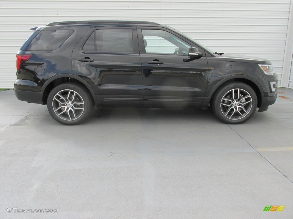 2017 Explorer Sport 4WD - Shadow Black / Ebony Black photo #3