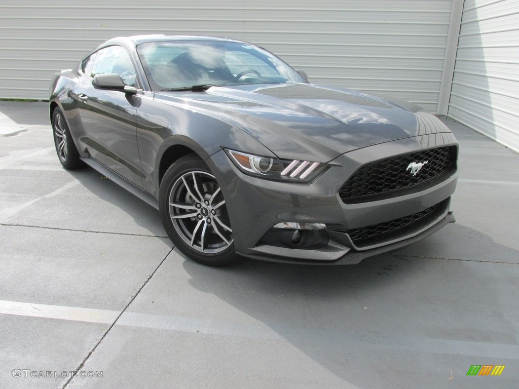 2017 Mustang Ecoboost Coupe - Magnetic / Ebony photo #1