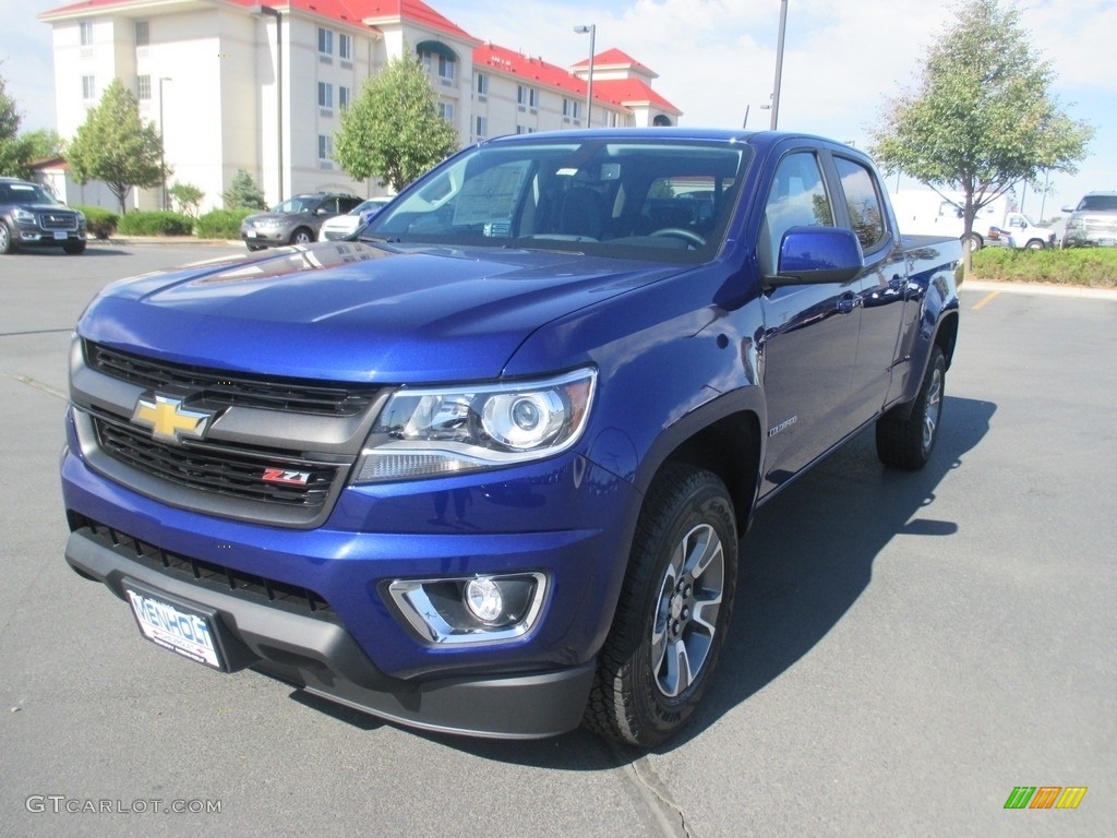 2016 Colorado Z71 Crew Cab 4x4 - Laser Blue / Jet Black photo #3