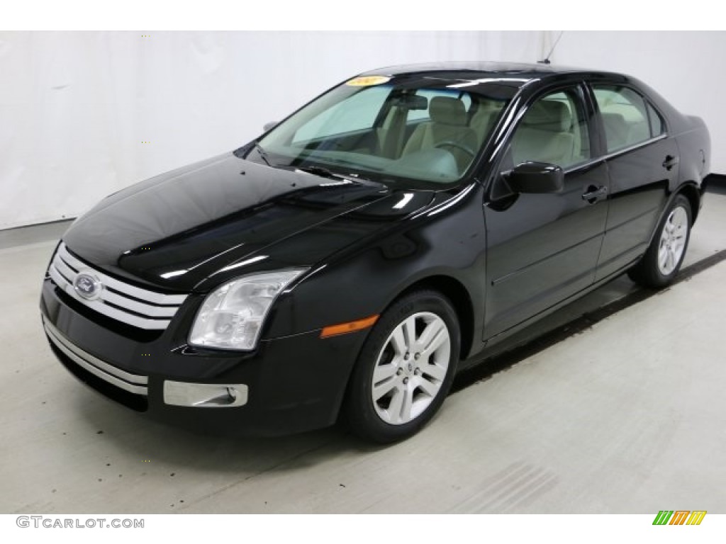 2007 Fusion SEL - Black / Camel photo #23