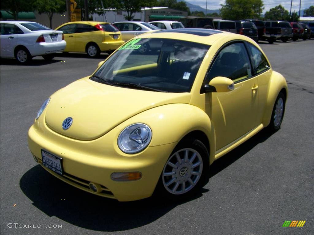 2004 New Beetle GLS Coupe - Sunflower Yellow / Black photo #1