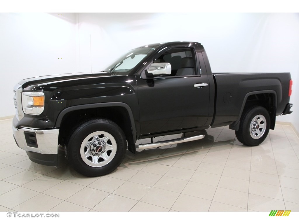 2014 Sierra 1500 Regular Cab - Onyx Black / Jet Black/Dark Ash photo #3