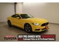 2015 Triple Yellow Tricoat Ford Mustang V6 Coupe  photo #1