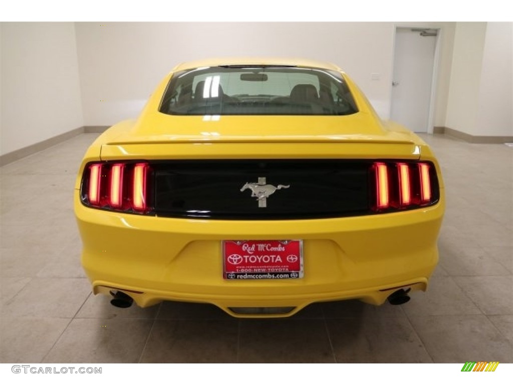 2015 Mustang V6 Coupe - Triple Yellow Tricoat / Ebony photo #6