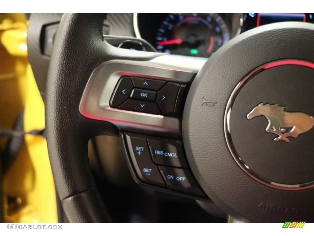 2015 Mustang V6 Coupe - Triple Yellow Tricoat / Ebony photo #16
