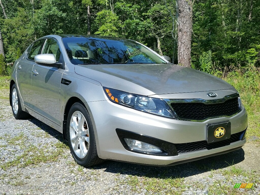 2013 Optima EX - Satin Metal Metallic / Beige photo #8