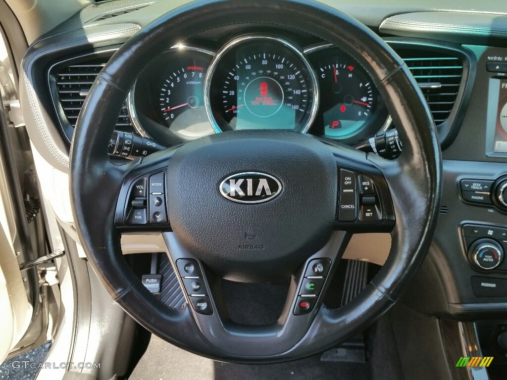 2013 Optima EX - Satin Metal Metallic / Beige photo #11