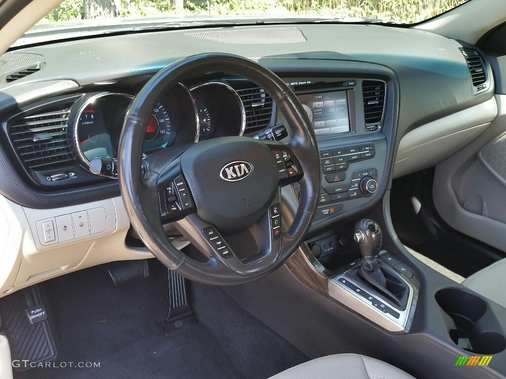 2013 Optima EX - Satin Metal Metallic / Beige photo #26