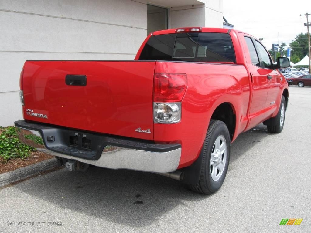 2008 Tundra Double Cab 4x4 - Radiant Red / Beige photo #3