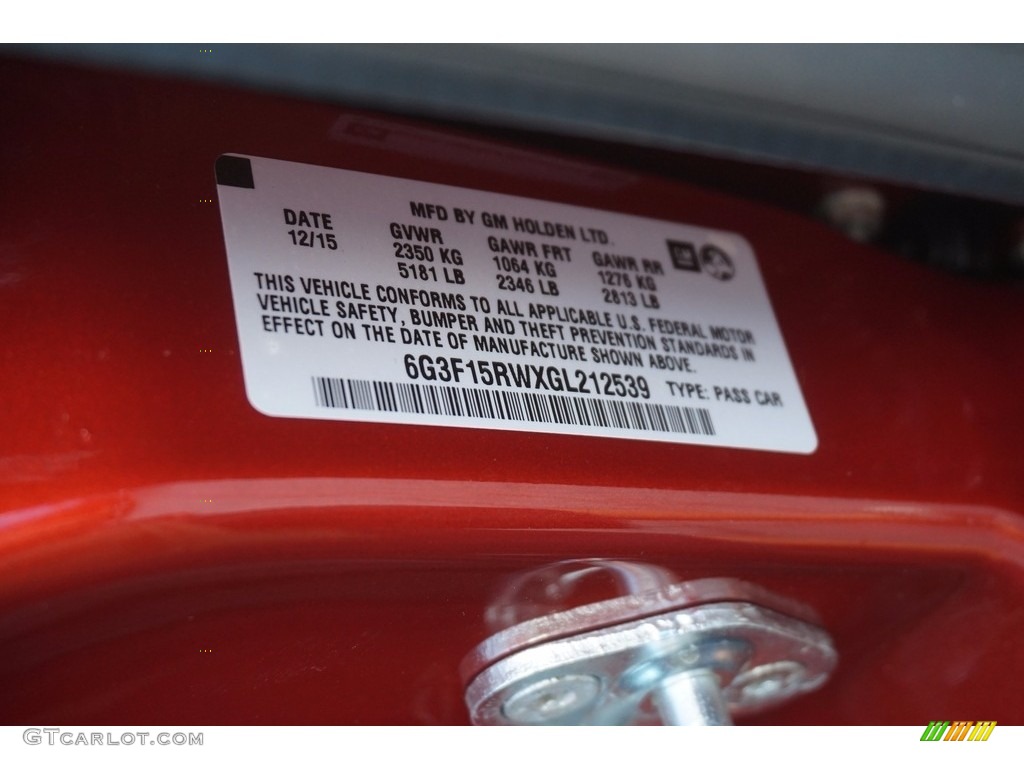 2016 SS Sedan - Some Like It Hot Red Metallic / Jet Black photo #15