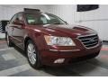 2009 Dark Cherry Red Hyundai Sonata Limited V6  photo #5