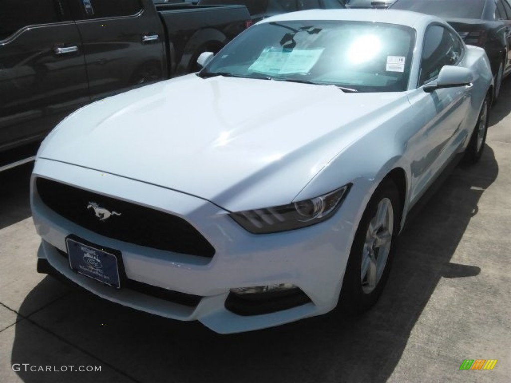 2017 Mustang V6 Coupe - Oxford White / Ebony photo #8