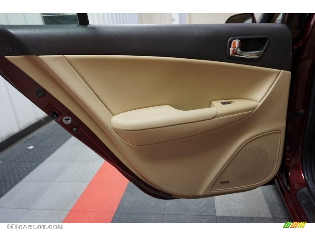 2009 Sonata Limited V6 - Dark Cherry Red / Camel photo #15