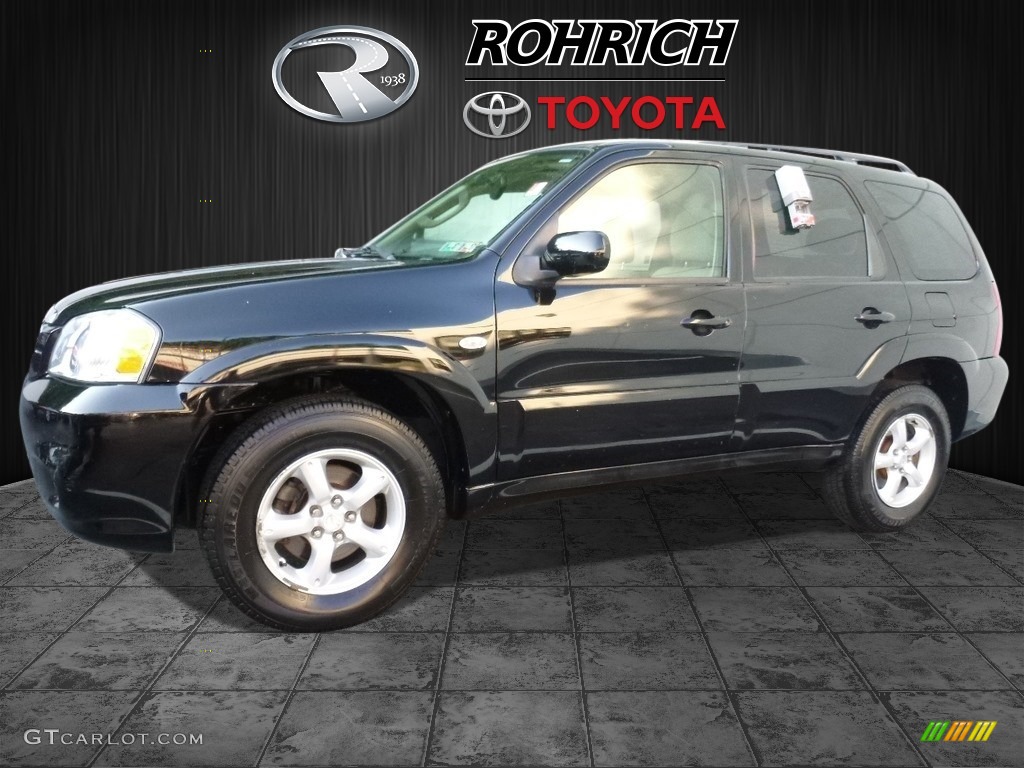 2006 Tribute s 4WD - Mystic Black / Dark Flint Gray photo #3