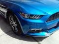 2017 Lightning Blue Ford Mustang Ecoboost Coupe  photo #4