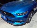 2017 Lightning Blue Ford Mustang Ecoboost Coupe  photo #8