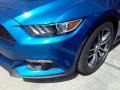 2017 Lightning Blue Ford Mustang Ecoboost Coupe  photo #9