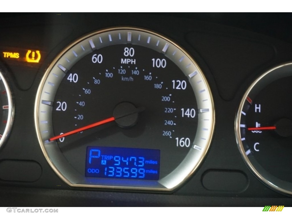 2009 Sonata Limited V6 - Dark Cherry Red / Camel photo #37