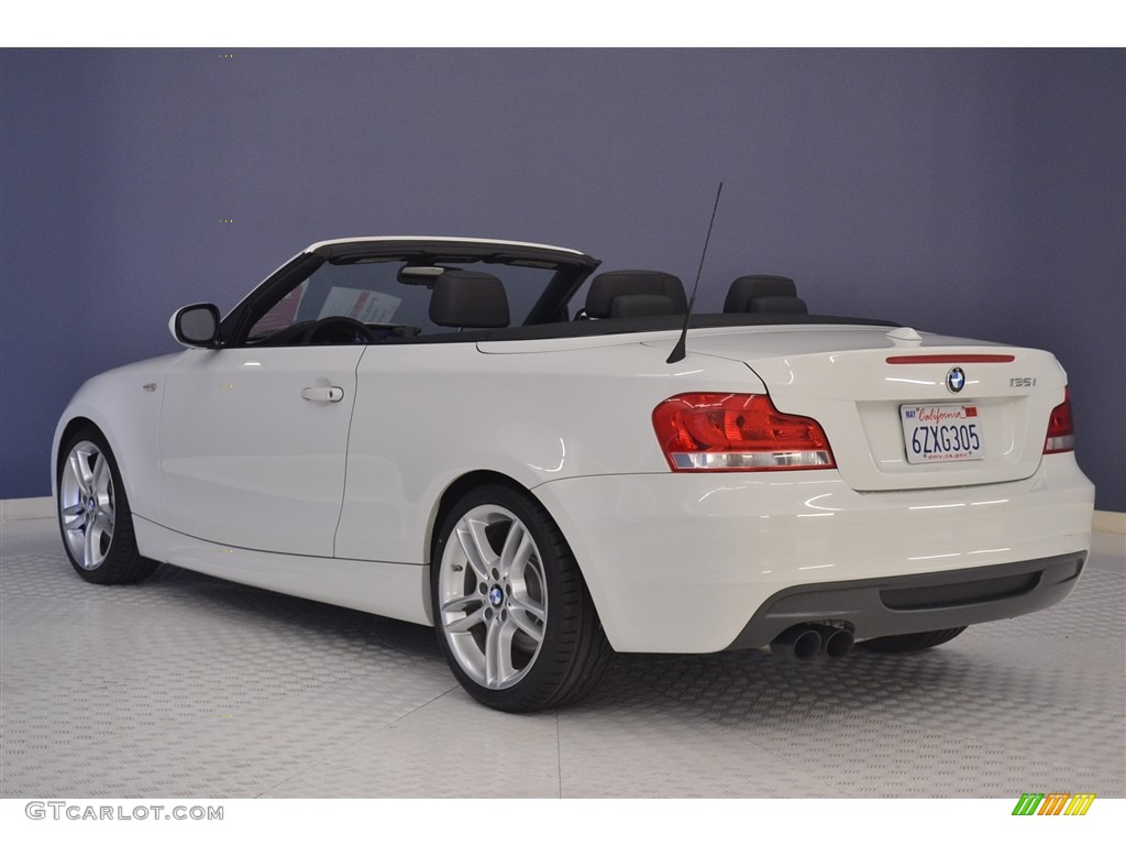 2013 1 Series 135i Convertible - Alpine White / Black photo #5