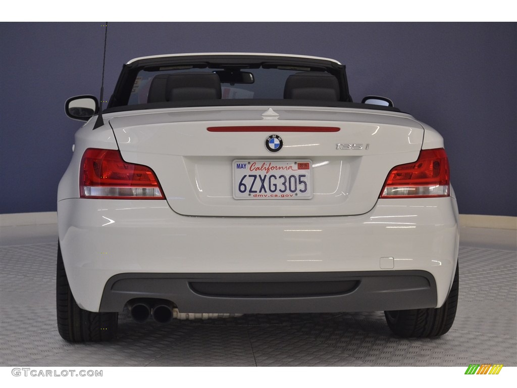 2013 1 Series 135i Convertible - Alpine White / Black photo #6