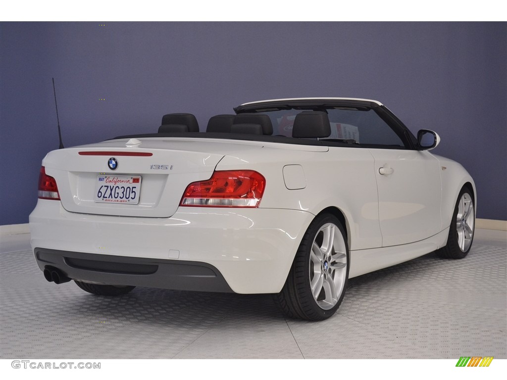 2013 1 Series 135i Convertible - Alpine White / Black photo #7