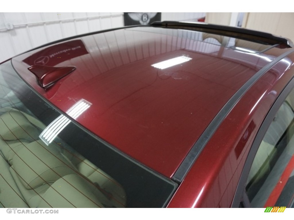 2009 Sonata Limited V6 - Dark Cherry Red / Camel photo #90