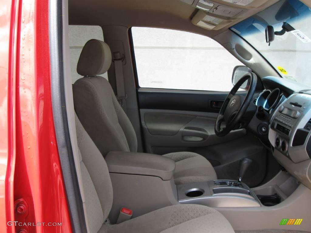2006 Tacoma V6 Double Cab 4x4 - Radiant Red / Taupe photo #7