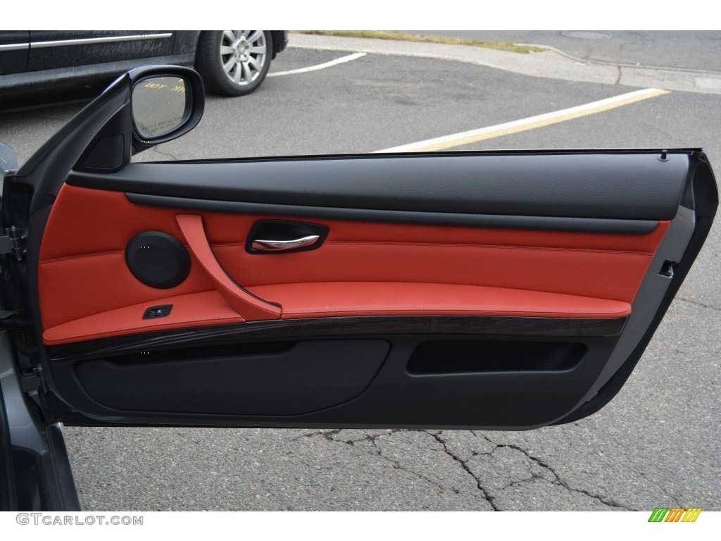 2013 3 Series 328i Convertible - Space Gray Metallic / Coral Red/Black photo #24