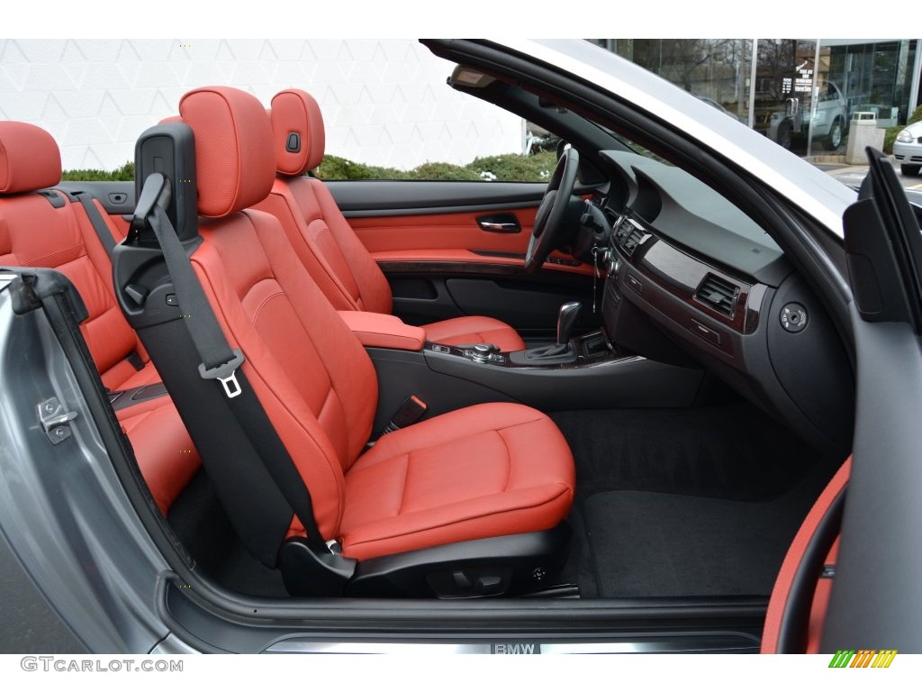 2013 3 Series 328i Convertible - Space Gray Metallic / Coral Red/Black photo #27