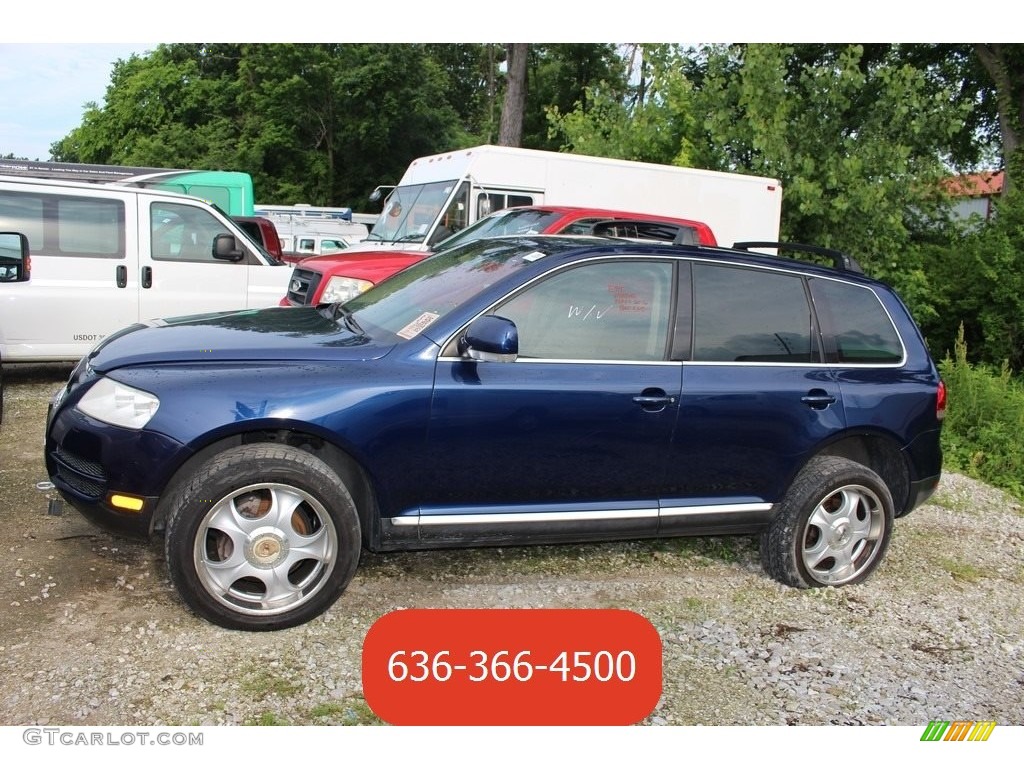2004 Touareg V8 - Shadow Blue Metallic / Pure Beige photo #1