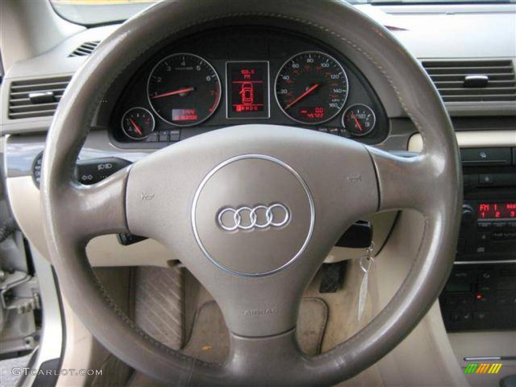 2004 A4 1.8T quattro Sedan - Champagne Metallic / Beige photo #14