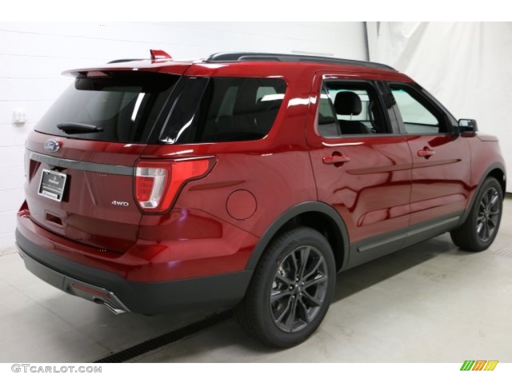 2017 Explorer XLT 4WD - Ruby Red / Sport Appearance Dark Earth Gray photo #5
