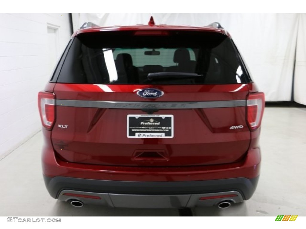 2017 Explorer XLT 4WD - Ruby Red / Sport Appearance Dark Earth Gray photo #6