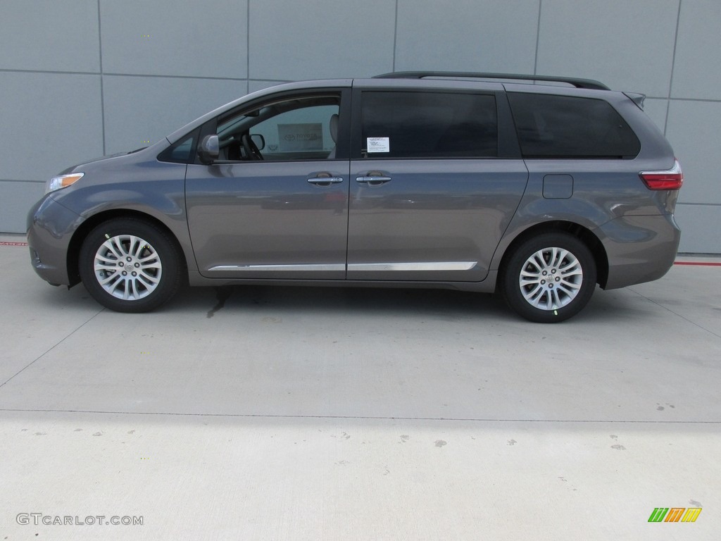 2016 Sienna XLE Premium - Predawn Gray Mica / Ash photo #6