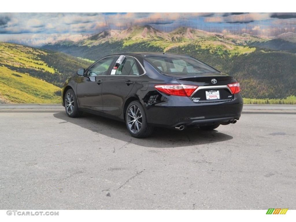 2017 Camry XSE V6 - Midnight Black Metallic / Black photo #3