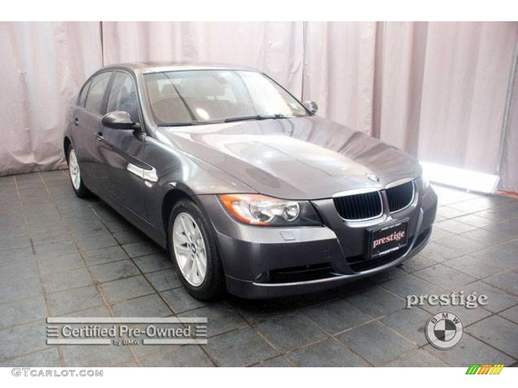 2006 3 Series 325xi Sedan - Sparkling Graphite Metallic / Black photo #7