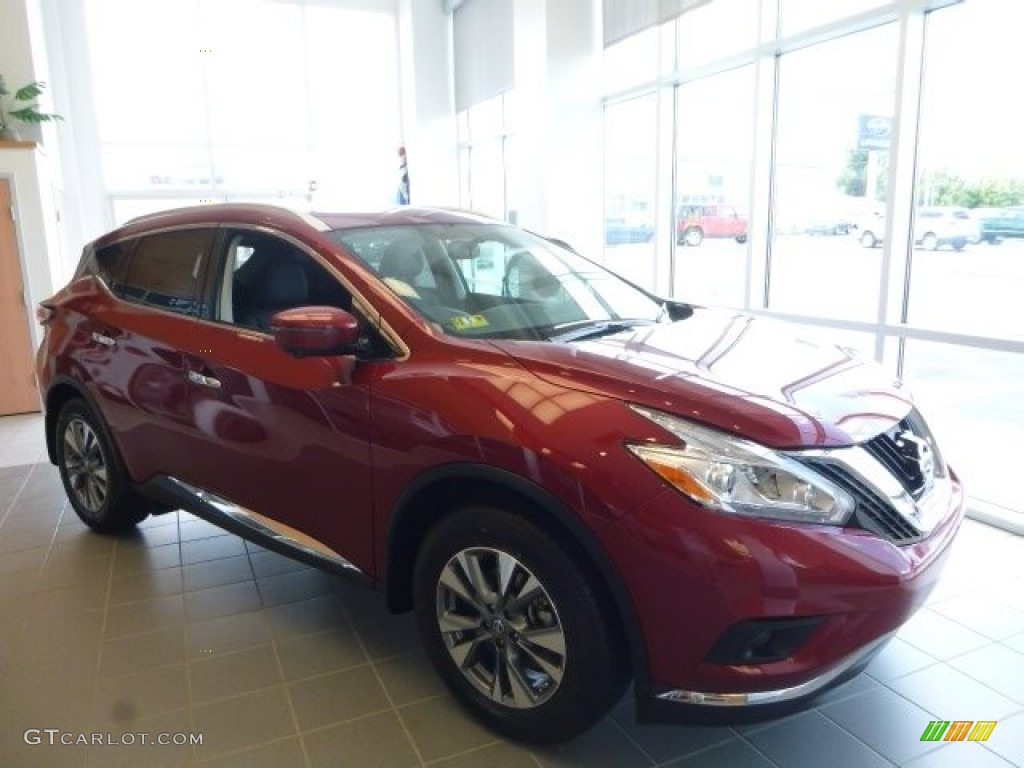 2016 Murano SL AWD - Cayenne Red / Graphite photo #1