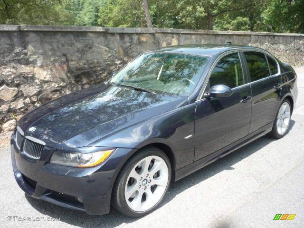 2007 3 Series 335i Sedan - Monaco Blue Metallic / Terra/Black Dakota Leather photo #2