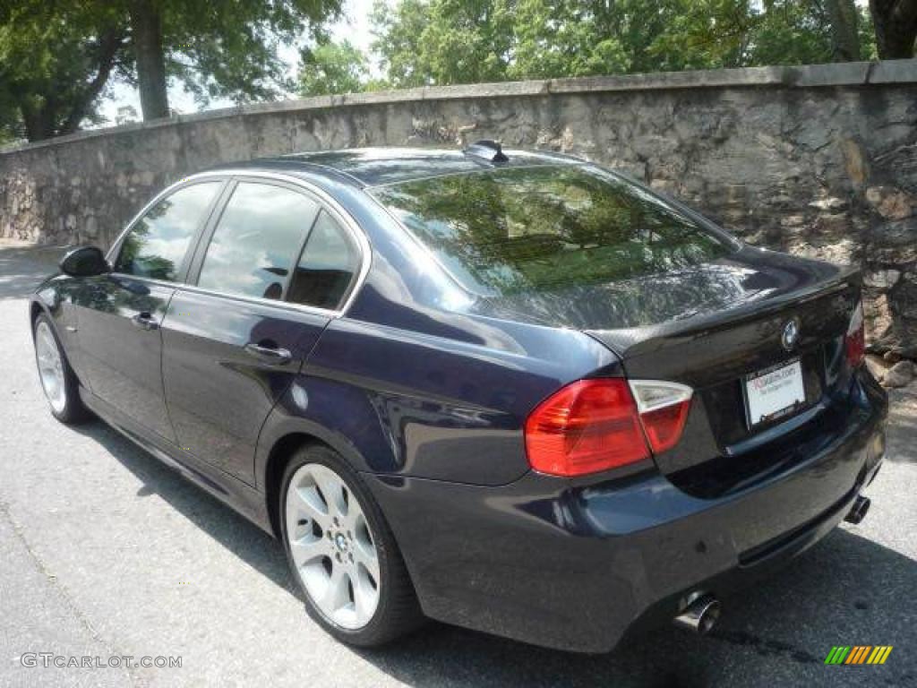 2007 3 Series 335i Sedan - Monaco Blue Metallic / Terra/Black Dakota Leather photo #4