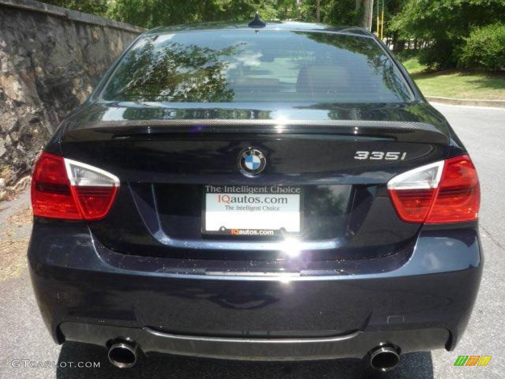 2007 3 Series 335i Sedan - Monaco Blue Metallic / Terra/Black Dakota Leather photo #6