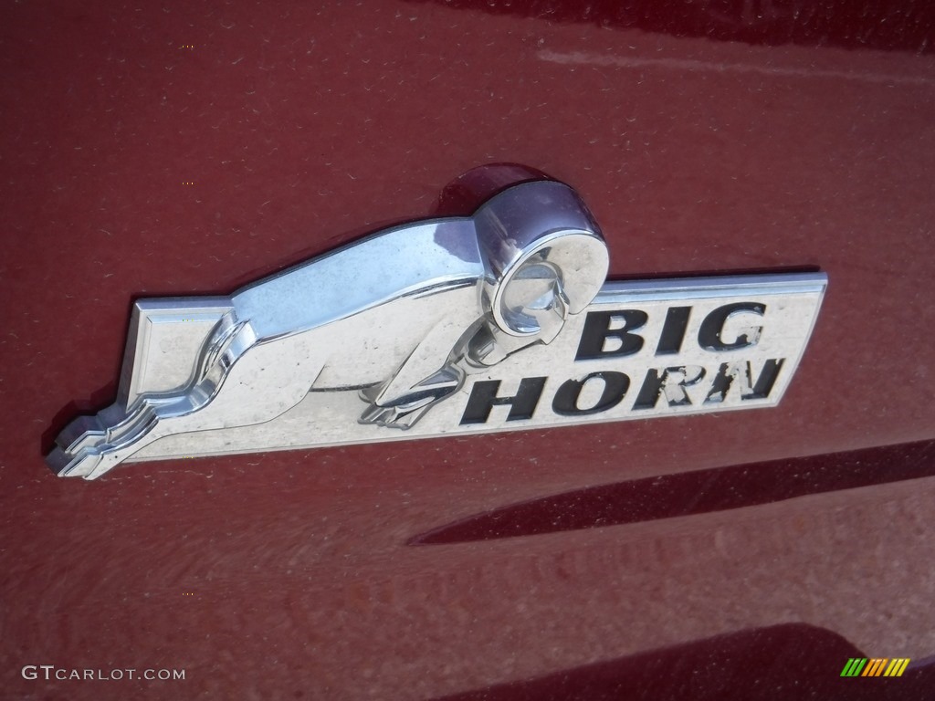 2014 1500 Big Horn Crew Cab 4x4 - Deep Cherry Red Crystal Pearl / Black/Diesel Gray photo #15