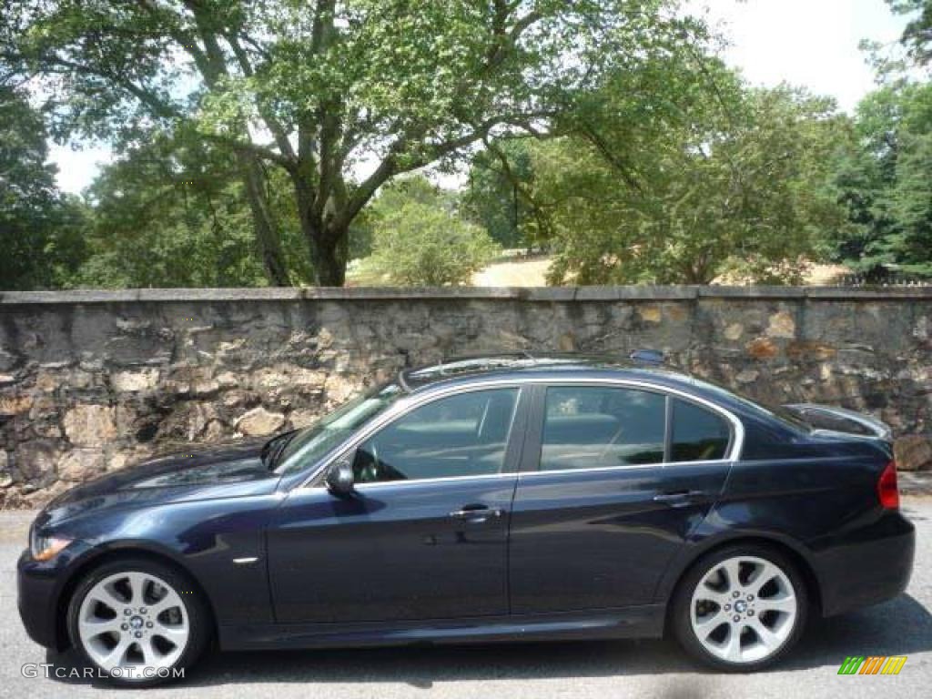 2007 3 Series 335i Sedan - Monaco Blue Metallic / Terra/Black Dakota Leather photo #12