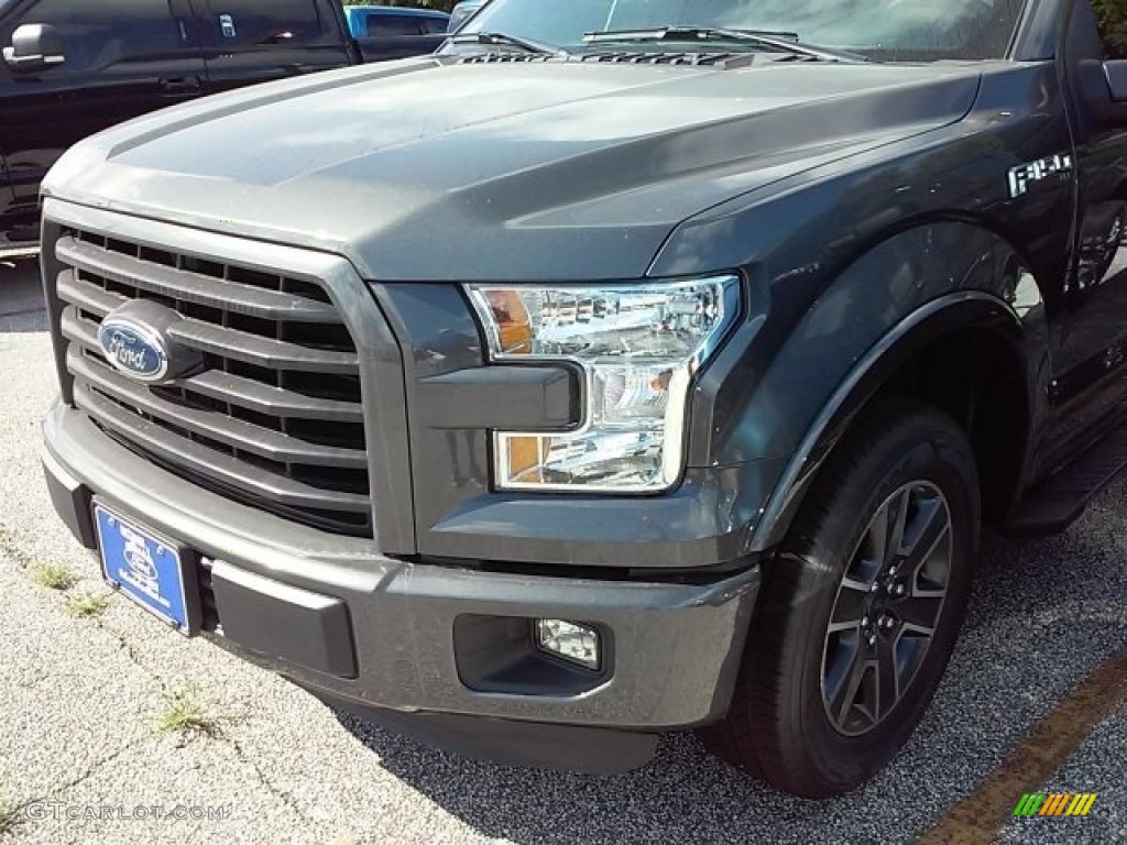 2016 F150 XLT SuperCrew - Magnetic / Black photo #7