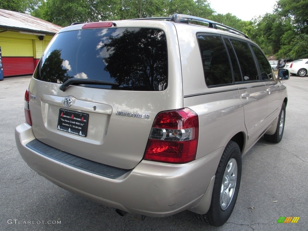 2006 Highlander I4 - Sonora Gold Metallic / Ivory Beige photo #3