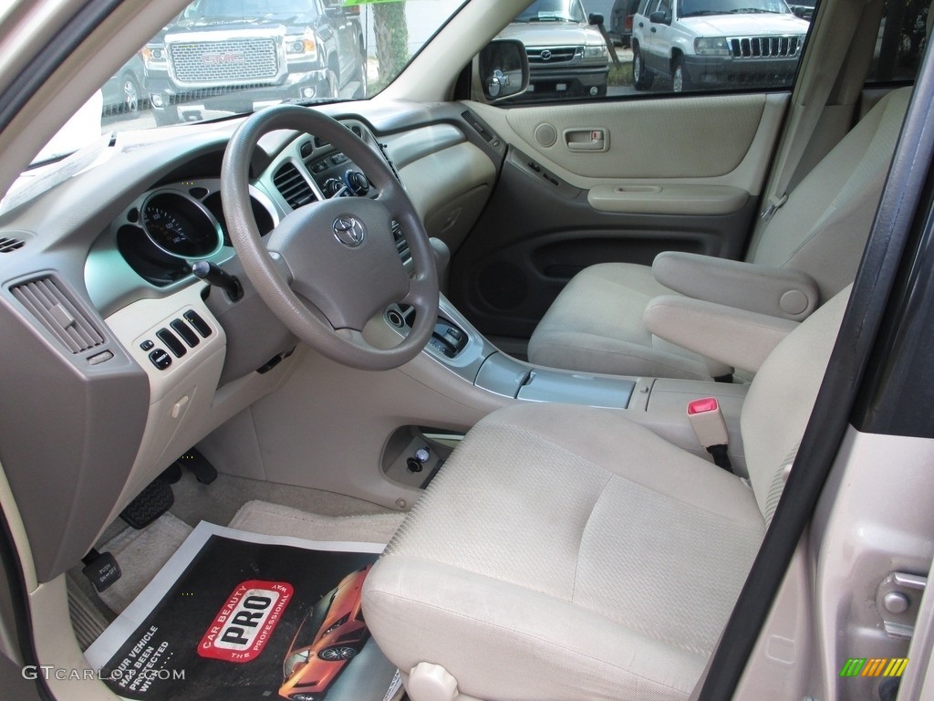 2006 Highlander I4 - Sonora Gold Metallic / Ivory Beige photo #9